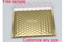 China Shiny Plastic Shipping Envelopes , Metallic Bubble Wrap Shipping Bags Light Shield supplier