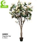 210cm Height Artificial White Magnolia Tree Fire Resistance for sale