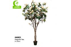 China 210cm Height Artificial White Magnolia Tree Fire Resistance supplier