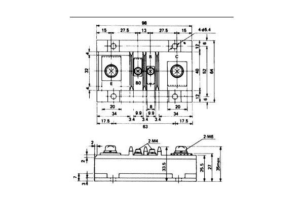 ETN81-055 BIPOLAR TRANSISTOR MODULES Rating and Specifications FUJITSU IGBT Power Module