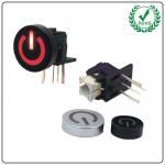 35V Illuminated Push Button Switch Bend Foot 90° Reset Side Key Switch With LED for sale