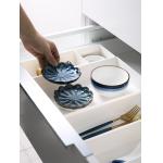 10x20cm White Plastic Drawer Organizer For Kitchen Rectangle