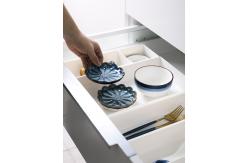 China 10x20cm White Plastic Drawer Organizer For Kitchen Rectangle supplier