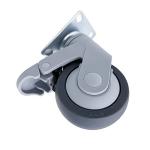 4 Inch Medical Swivel TPR Single Caster Wheels For Hospital Furniture Trolley for sale