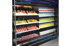 China Drink Display Multideck Open Chiller With Night Curtain Showcase Refrigerator supplier