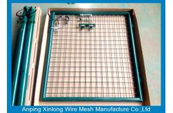 China Customized Dark Green Welded Mesh Fence Gate For Private Yard and Garden supplier