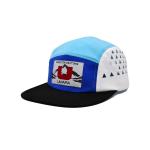 All Over Printing 5 Panel Sports Running Camper Hat OEM Rubber Printed Logo for sale