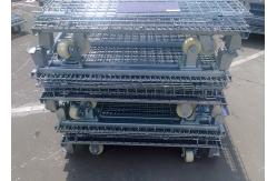 China Foldable Stainless Wire Mesh Cages  ,  Galvanized Wire Mesh Storage Containers supplier