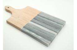 China Cheese Chopping Stone Placemats , Rectangle Wooden Marble Cutting Board supplier