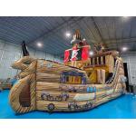 Customized PVC Inflatable The Pirate Ship Inflatable Obstacle Course Playground