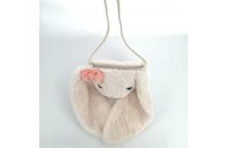 China Stuffed Plush Toy Backpack 100% Polyester Earth Friendly Bunny Head Toy Bag supplier