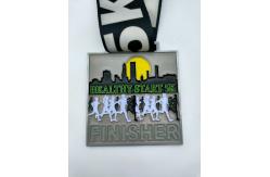 China Colour filling Metal Medals For Schools Laser engraving text And Logo supplier