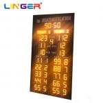 Waterproof IP65 LED Basketball Scoreboard With Club Logo for sale