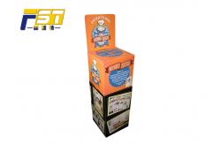 China Custom Design Recycled Cardboard Floor Stand Display Dump Bins for Advertising supplier