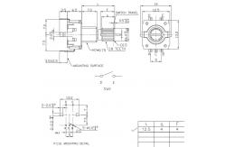 China 12mm Metal Shaft Rotary Encoder With Screw Thread Speaker Audio supplier