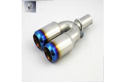 China Stainless Steel Auto Parts Vacuum Coating Machine / Car Tail Throat Titanium Plating Equipment supplier