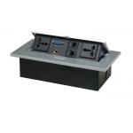 Conference Table Pop Up Power Socket , Office Furniture Pop Out Plug Socket 15A
