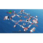 Customized Floating Inflatable Aqua Park Inflatable Aquatics Park For Sea