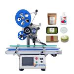 Automatic Pouch Top Flat Card Sticker Labeling Machine for Envelope Plastic Bags for sale