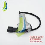702-21-07010 Solenoid Valve For PC200-6 Excavator Spare Parts for sale