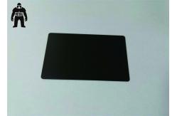 China Plain Silver Anodized Engraved Aluminium Business Cards 85x54mm supplier