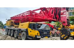 China SA NY 130 Tons Mobile Crane Folding Design 7 Boom Section 4 Axles supplier