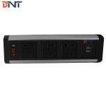 Clamp On Desktop Power Outlet , Office Desktop Electrical Outlet