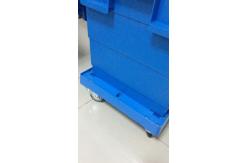 China 3 Inches Four PU Wheels Plastic Stacking Dolly Rudder Moving Customized supplier