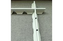 China 100x100mm Metal Open Cell Ceiling Pyramid Grille Ceiling System Fireproof supplier