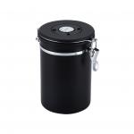 500g Stainless Steel Essential Barista Tools Coffee Airtight Canister With Co2 Valve And Spoon for sale