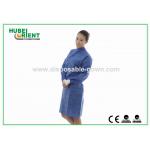 Hospital Use Waterproof SMS Isolation Gown With Knitted Wrist for sale