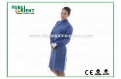 China CE MDR Certificated Excellent Filtration SMS Disposable Isolation Gowns With Knitted Wrist supplier