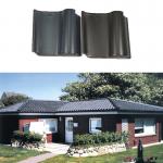 S Type Spanish Roof Ceramic Tiles Durable Material Dark Grey Water-repellent Rooftop Material for sale