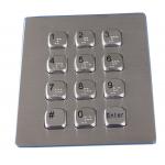 12 keys dust proof  metal dot braille keypad with flat keys USB interface for sale