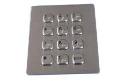 China 12 keys dust proof  metal dot braille keypad with flat keys USB interface supplier