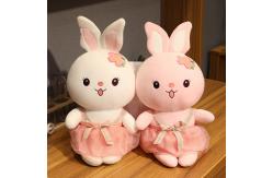 China 25cm Lovely Sitting Rabbit Plush Doll Toys OEM supplier