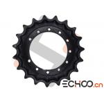 Kobelco SK50SR Black Mini Excavator Drive Sprockets With HRC52-56 Hardness for sale
