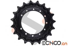 China Kobelco SK50SR Black Mini Excavator Drive Sprockets With HRC52-56 Hardness supplier