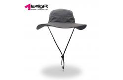 China Breathable Custom Logo Hats Mens Fishing Hat Sun Protection with long string supplier