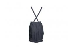 China 190 GSM 100% Polyester Women Pleated Skirt With Adjustable Straps And Buckles supplier