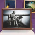 CCC 49in Wall Mounted Digital Signage 350cd/m2 Picture Frame Advertising Machine for sale