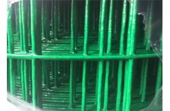China 2x18m Plastic GI Coated Wire Mesh Welded Rolls Green Fence Matting supplier