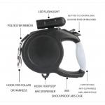 Multifunctional Led Flashlight Pet Retractable Leashes 8m Retractable Tape Dog Lead ODM for sale