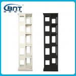 Metal Bookshelf Revolving Storage Rack Custom Multipurpose Book Shelf