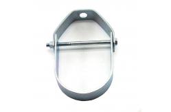 China 8'' Silver Conduit Clevis Hanger Metal Conduit Clamp Weather Resistance supplier