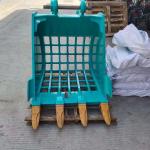 Blue Excavator Skeleton Grid Bucket For Kobelco SK135 for sale