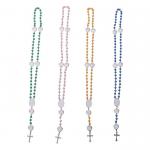 Custom Rosary Necklace Jewellery Blanks Sublimation Blank Rosary Beads Necklace for sale