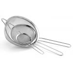 Multi Function Kitchen Fine Mesh Strainer 201 304 Stainless Steel With Handle