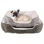 50*40*13cm Sustainable linen soft plush dog warm beds Plush Materials for sale