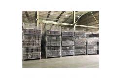 China High Capacity Industrial Metal Storage Cage Rolling Wire Mesh Pallet Container supplier
